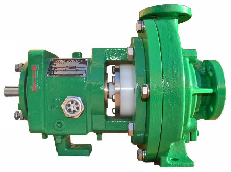 PFA Lined pump, sideview.